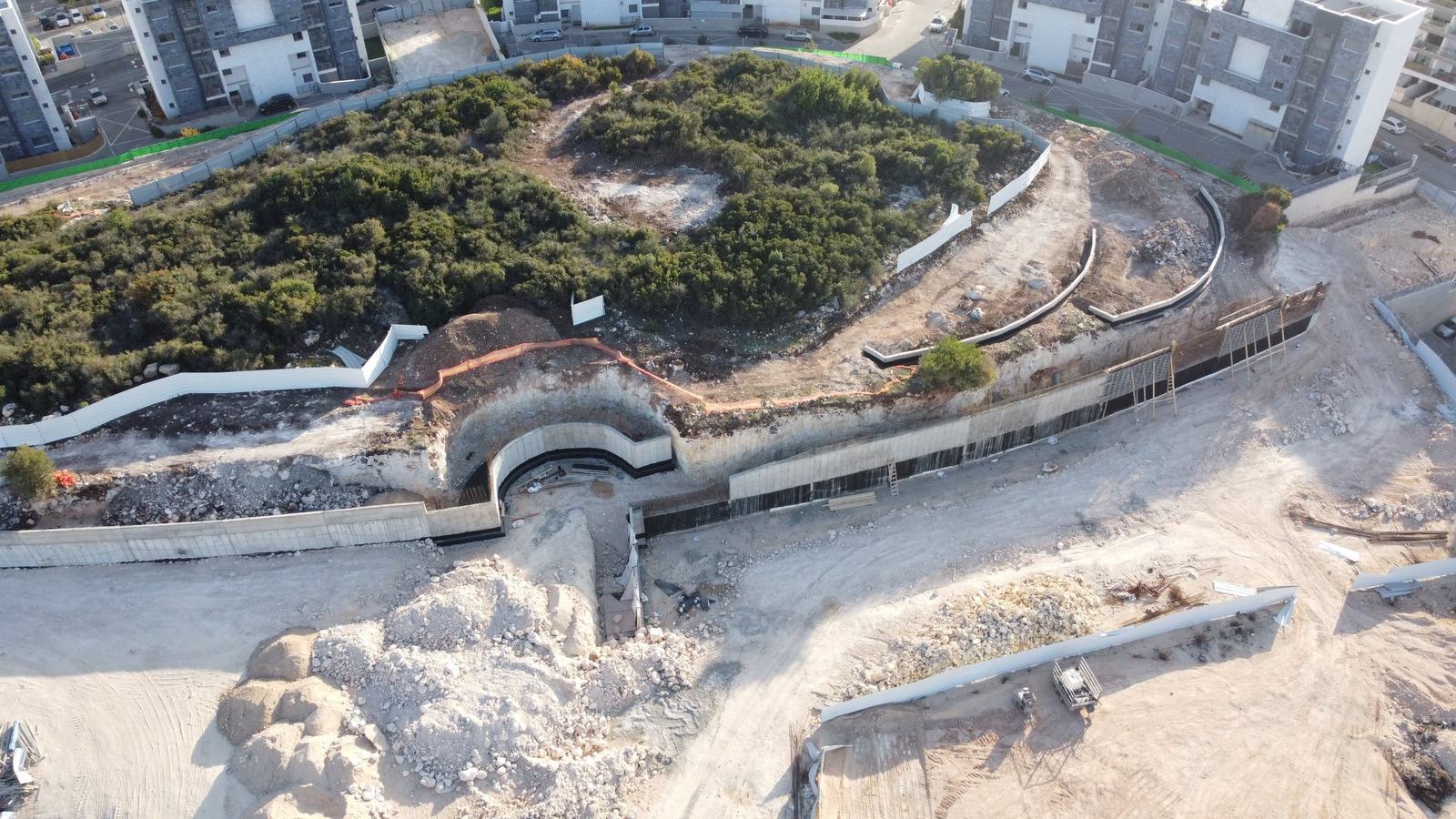 עבודות קיר תמך בפרויקט שצ״פים 901 ו־902 בחריש