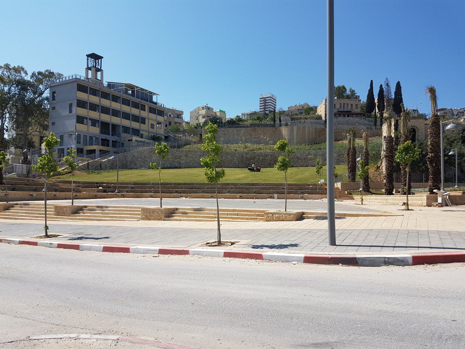 המרחב הציבורי לאחר השלמת הפיתוח בוואדי סאליב